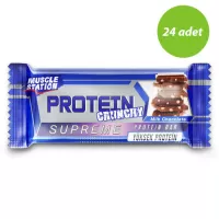 Muscle Station Crunchy Supreme Protein Bar 40 Gr 24 Adet